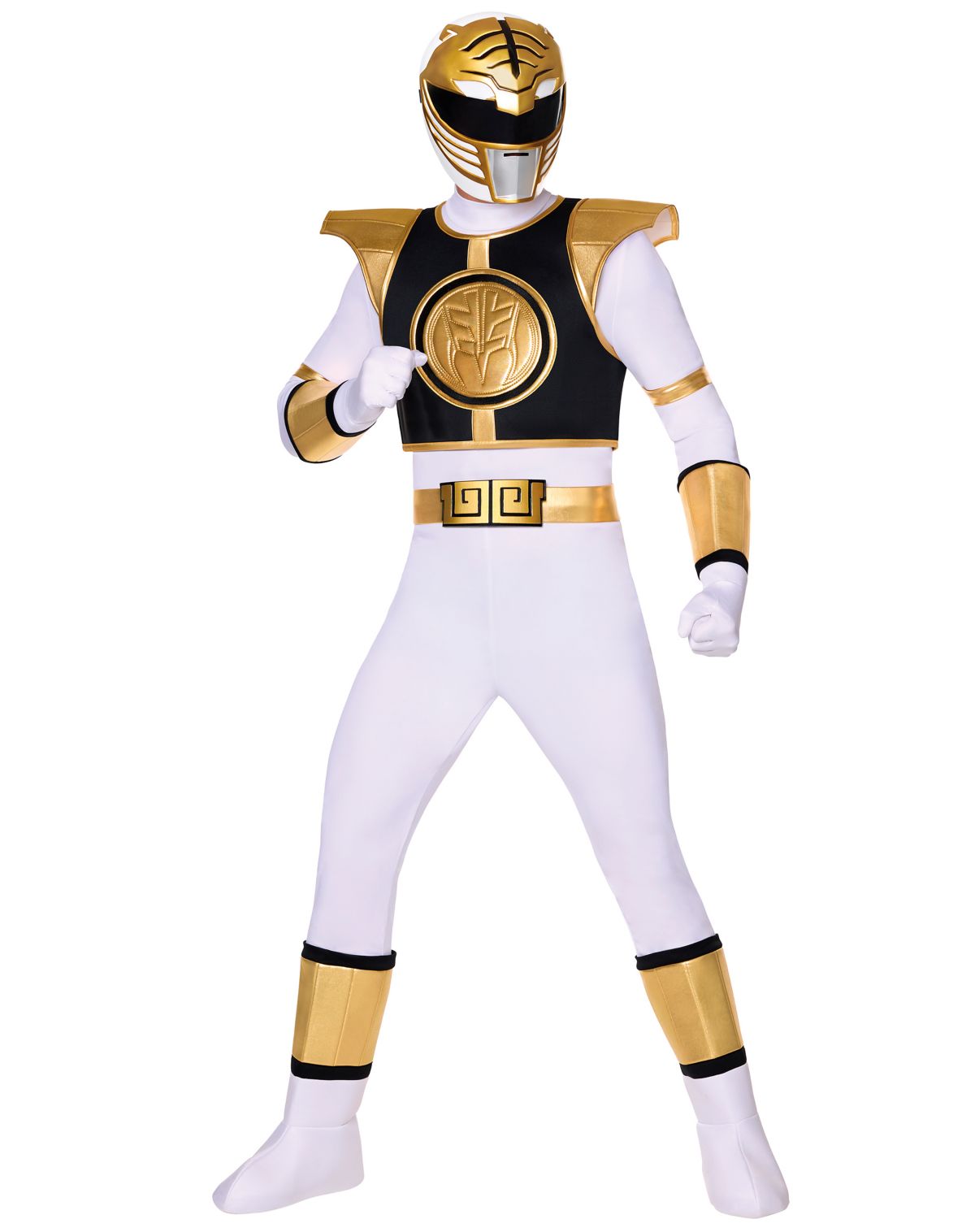 Adult White Power Ranger Costume - Mighty Morphin Power Rangers