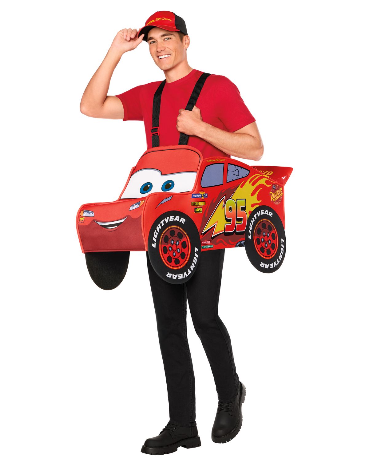 Adult Lightning McQueen Ride-Along Costume - Cars